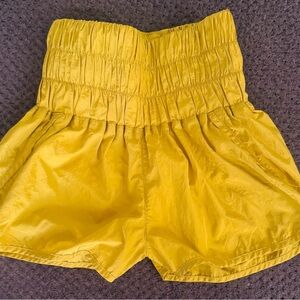 The Way Home Free People Athletic Shorts XP Petite. Yellow/Mustard